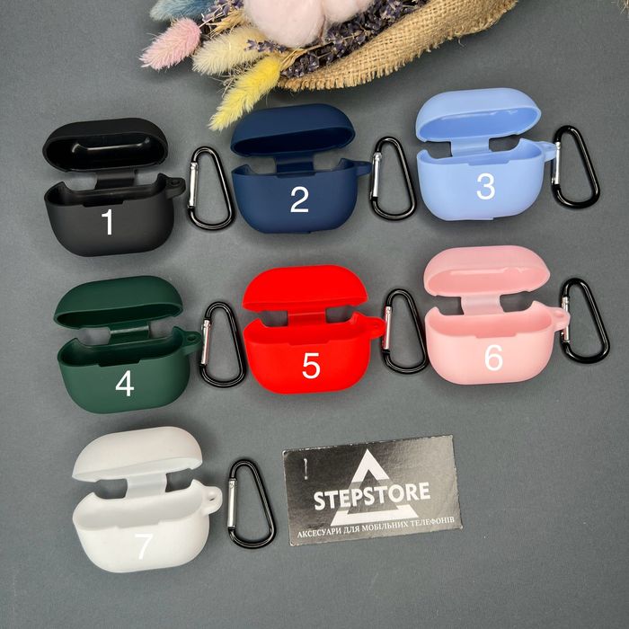 Чехол Samsung Galaxy Buds 3 FE силиконовый Pro противоударный карабин