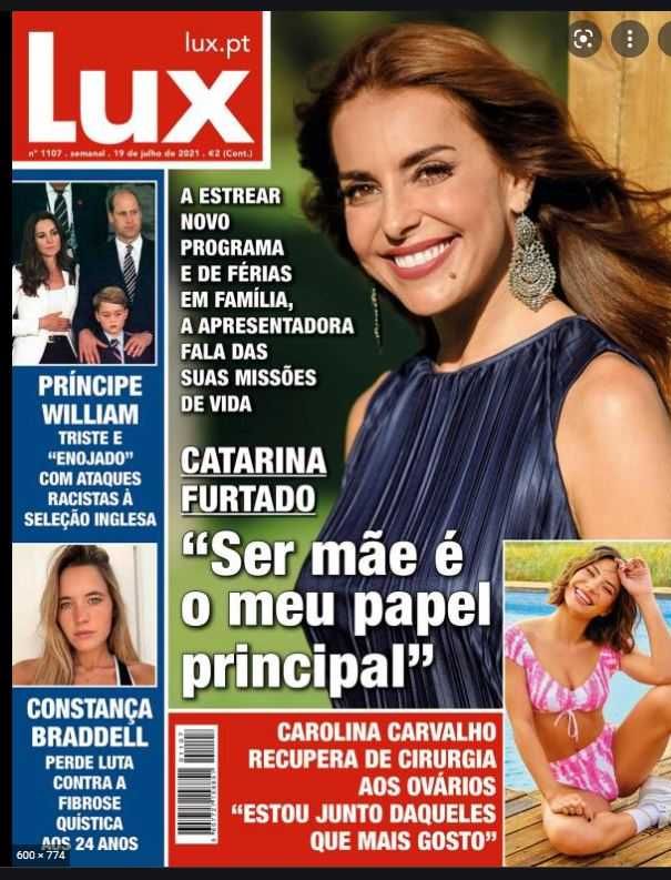 5 Revistas Antigas da LUX em excelente estado