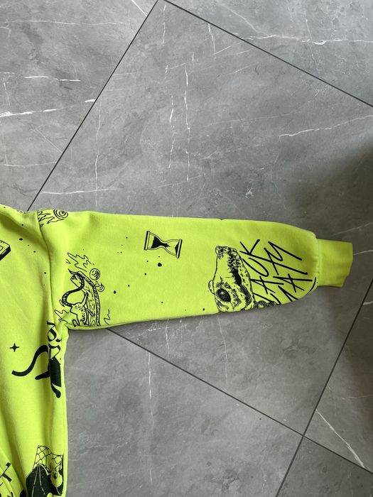 Худі зелене CROPP, толстовка, кофта, кроп, худи яскраве кислотное.