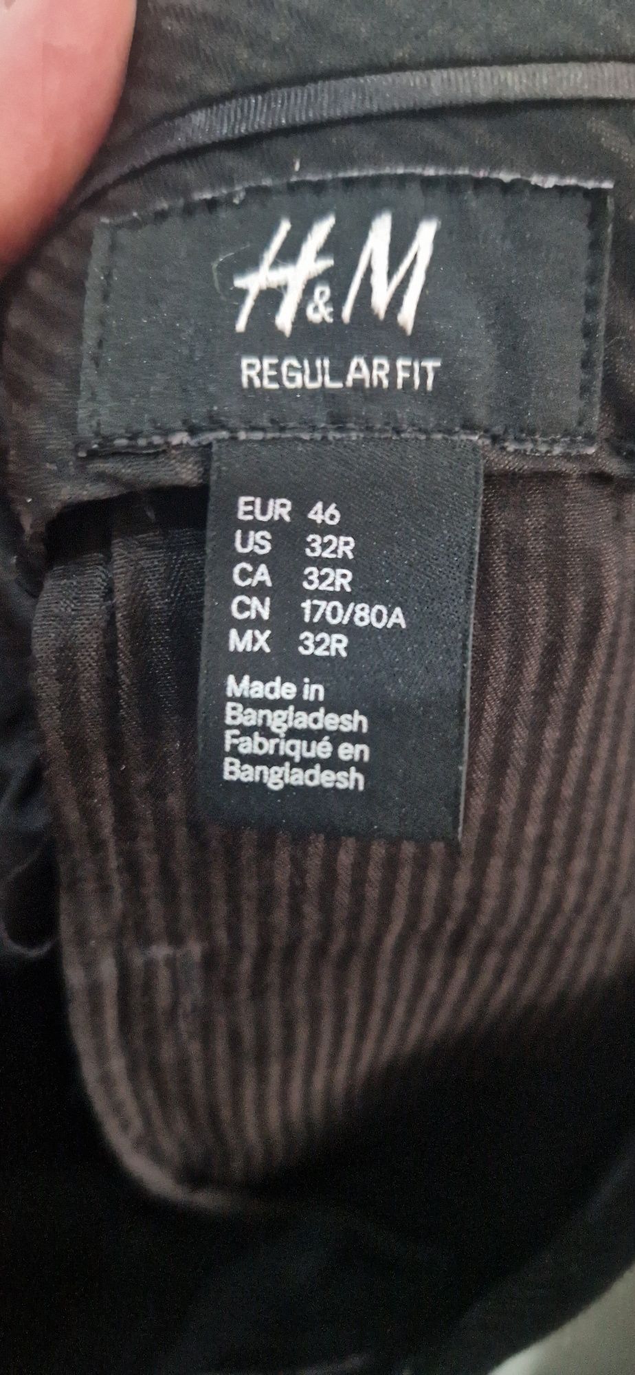 Nowe H&M spodnie garniturowe męskie r.32