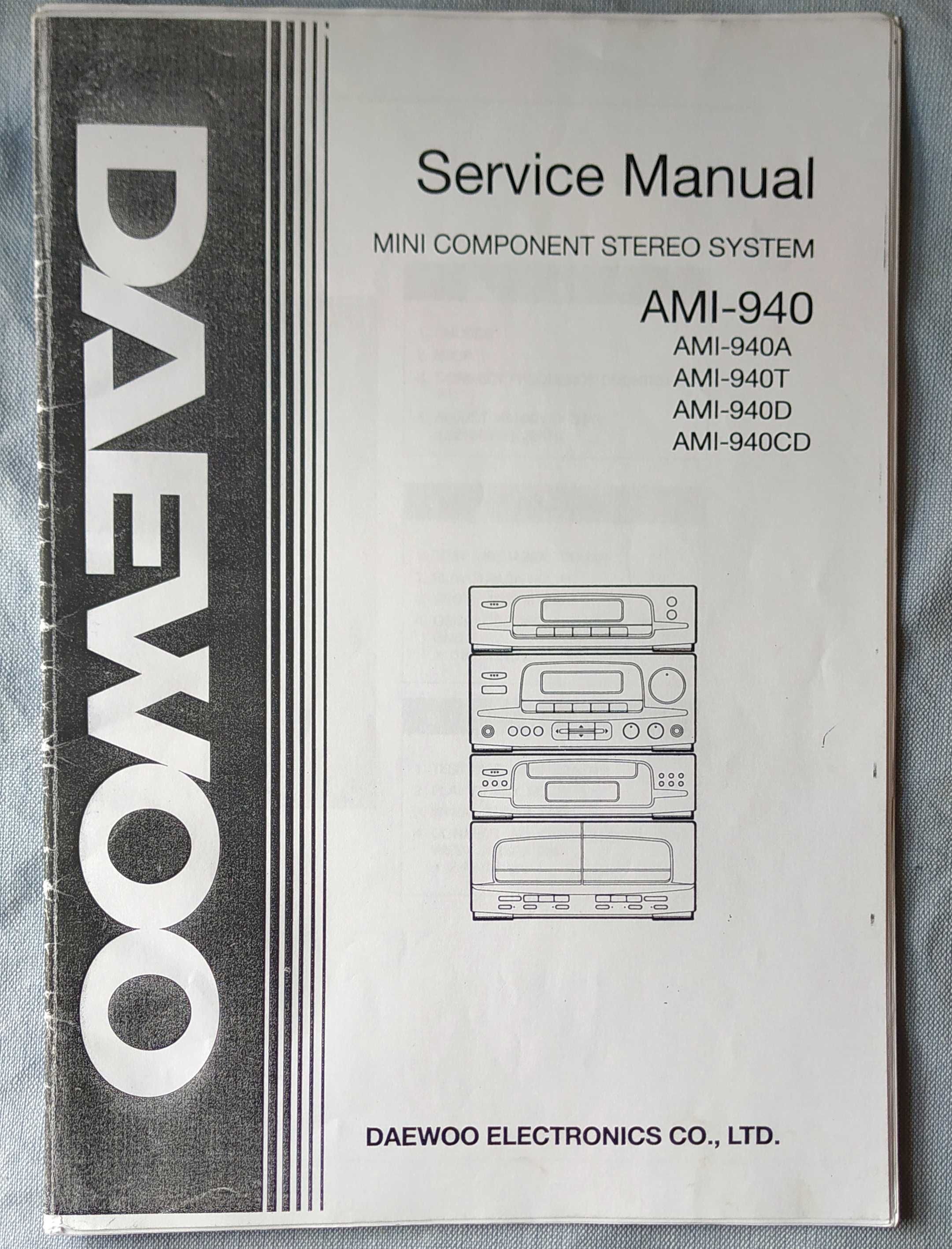 Daewoo AMI-940 Serwisówka.