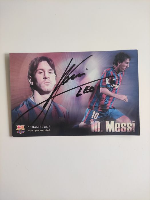 Autograf Lionel Messi FC Barcelona