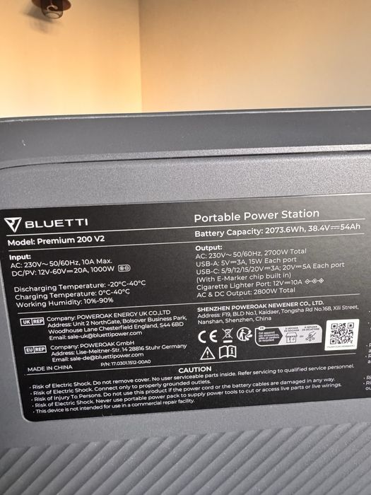 Bluetti Premium 200V2