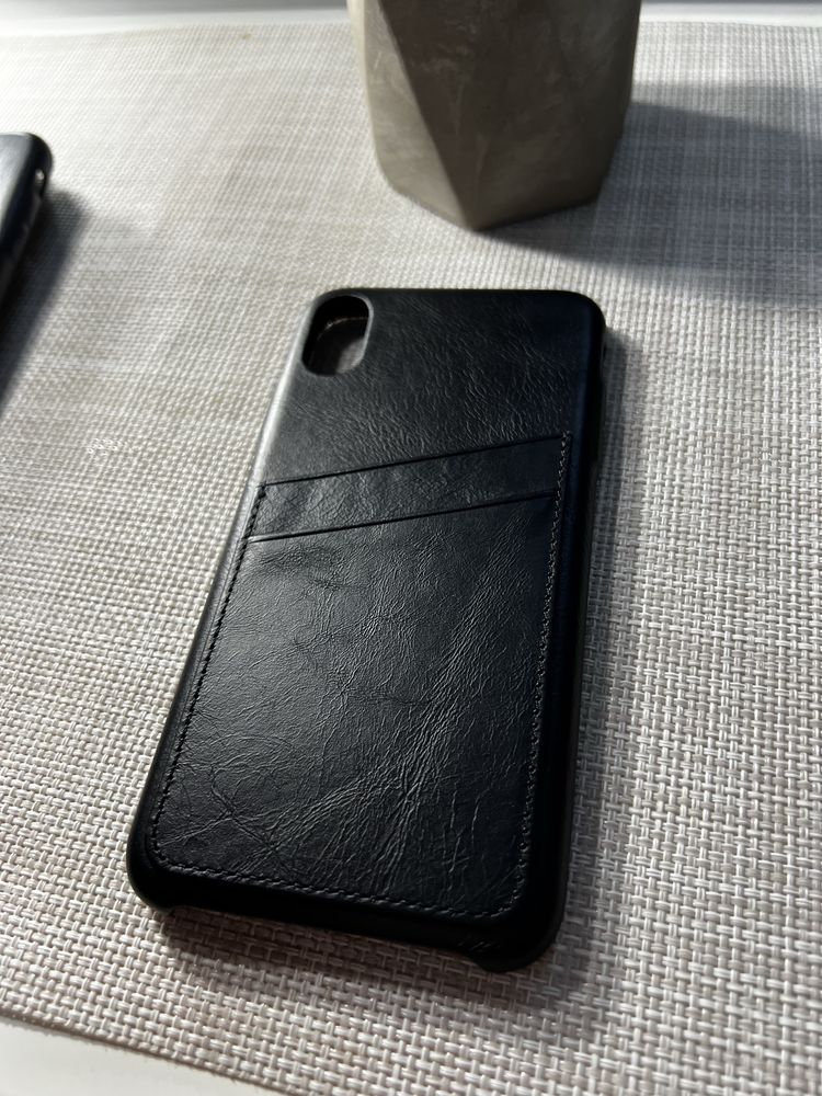 Чехол Iphone Xs Max кожаный