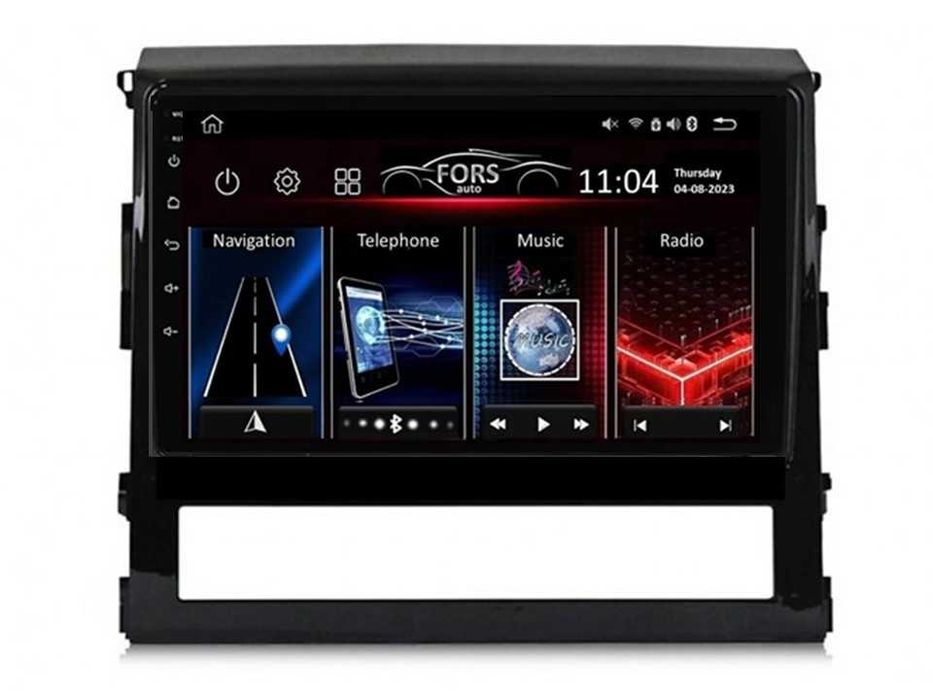 Radio samochodowe Android Toyota Land Cruiser 200 (9", UV) 2016.-2019