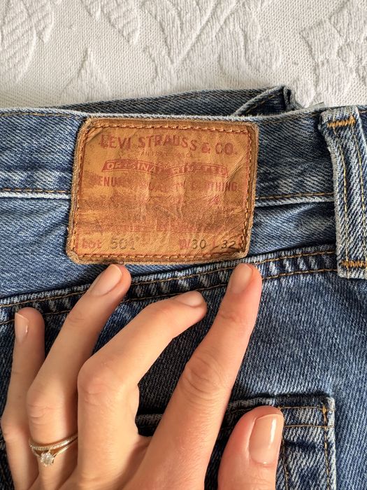 Levi’s 501 dzinsy jeansy niebieskie skinny