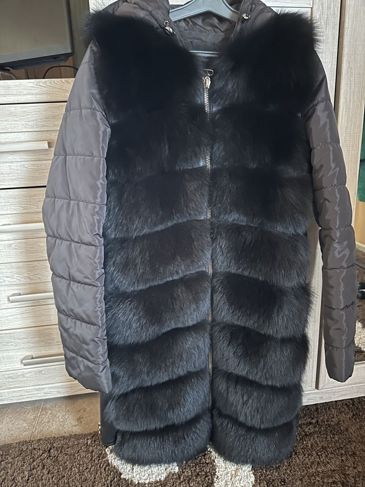 Натуральная куртка- жилетка трансформер