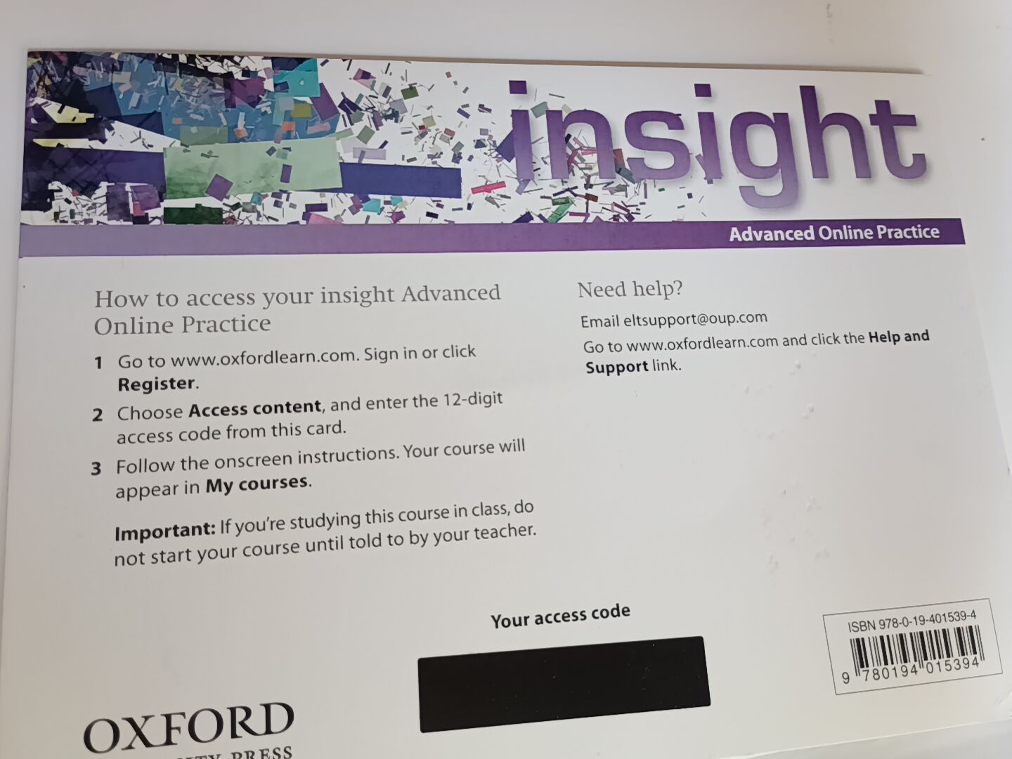 Insight advanced podręcznik+zeszyt+online practice