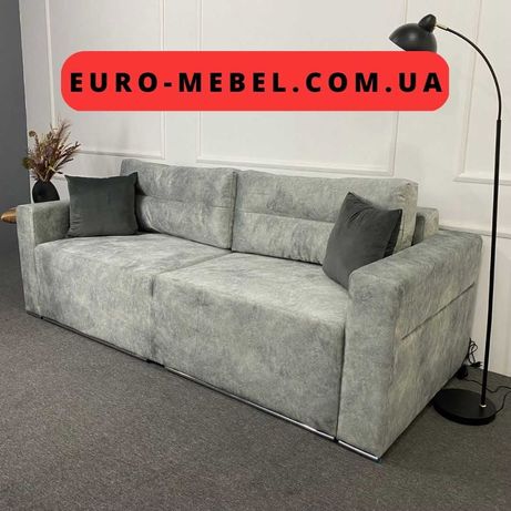 Новий розкладний прямий диван в тканині купити