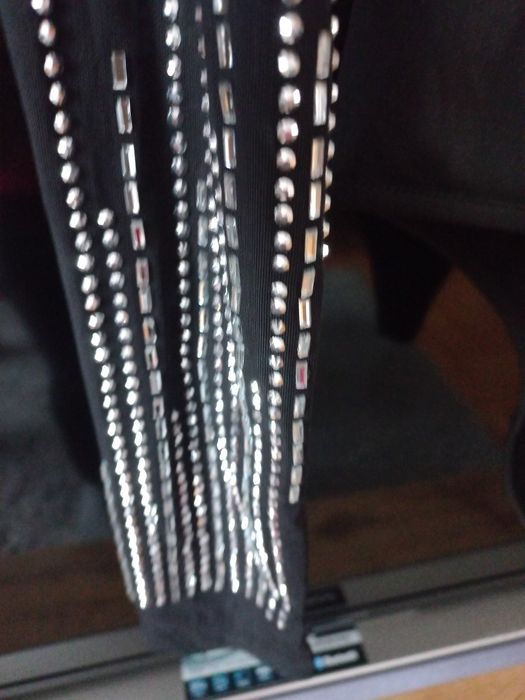 Body czarne zdobione cyrkoniami