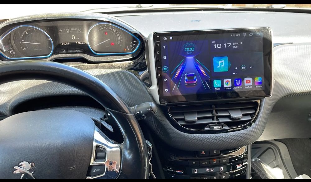 Rádio Android 14 com GPS Peugeot 208/2008 (Artigo Novo)