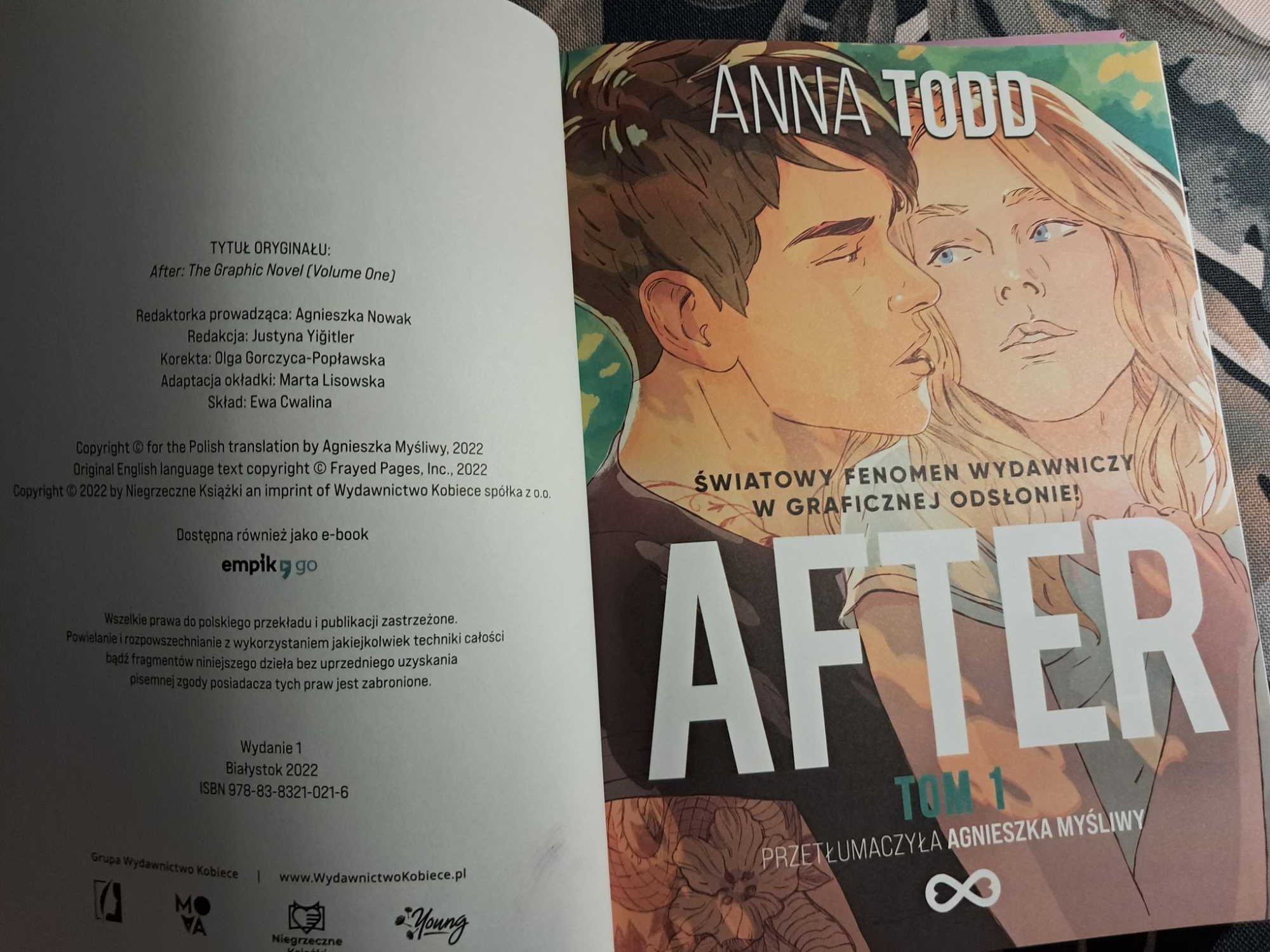 seria komiksów "After" dwa tomy