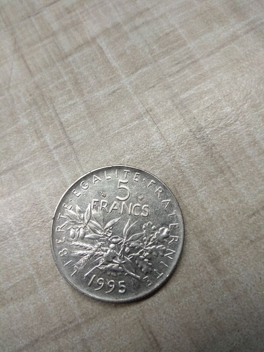 5франков 1995г франция