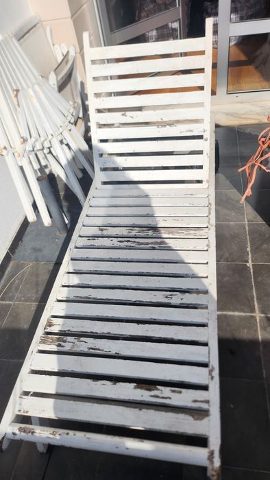 Espreguiçadeira em teka 200x65