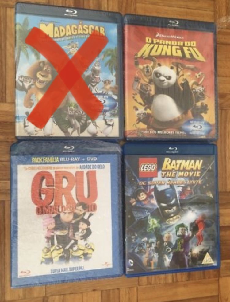 Blu-rays - vários títulos como novos, alguns selados