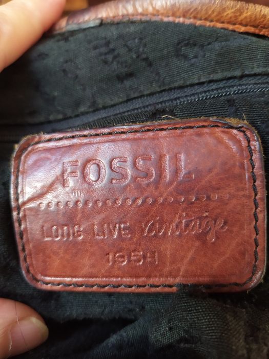 Шкіряний брендовий рюкзак Fossil, шкільний спортивний городской рюкзак