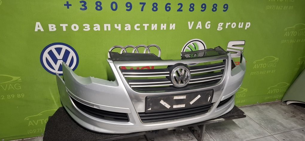 Бампер  Губа Volkswagen Passat B6 Rline