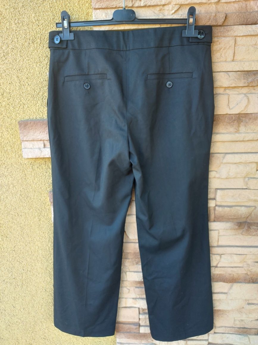 Czarne spodnie od garnituru damskie spodnie garniturowe L