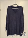 Granatowy brokatowy sweter Kappahl 2xl 48/50