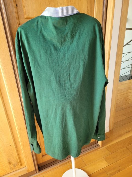 MASSIMO  DUTTI T-shirt longsleeve,męski, rozm. L-XL ,zielony,STAN BDB.