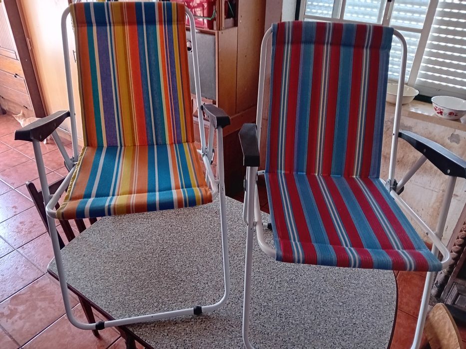 Conjunto de 2 Cadeiras de Praia