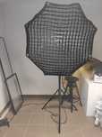 LAMPA błyskowa quadralite move x200 softbox i statyw