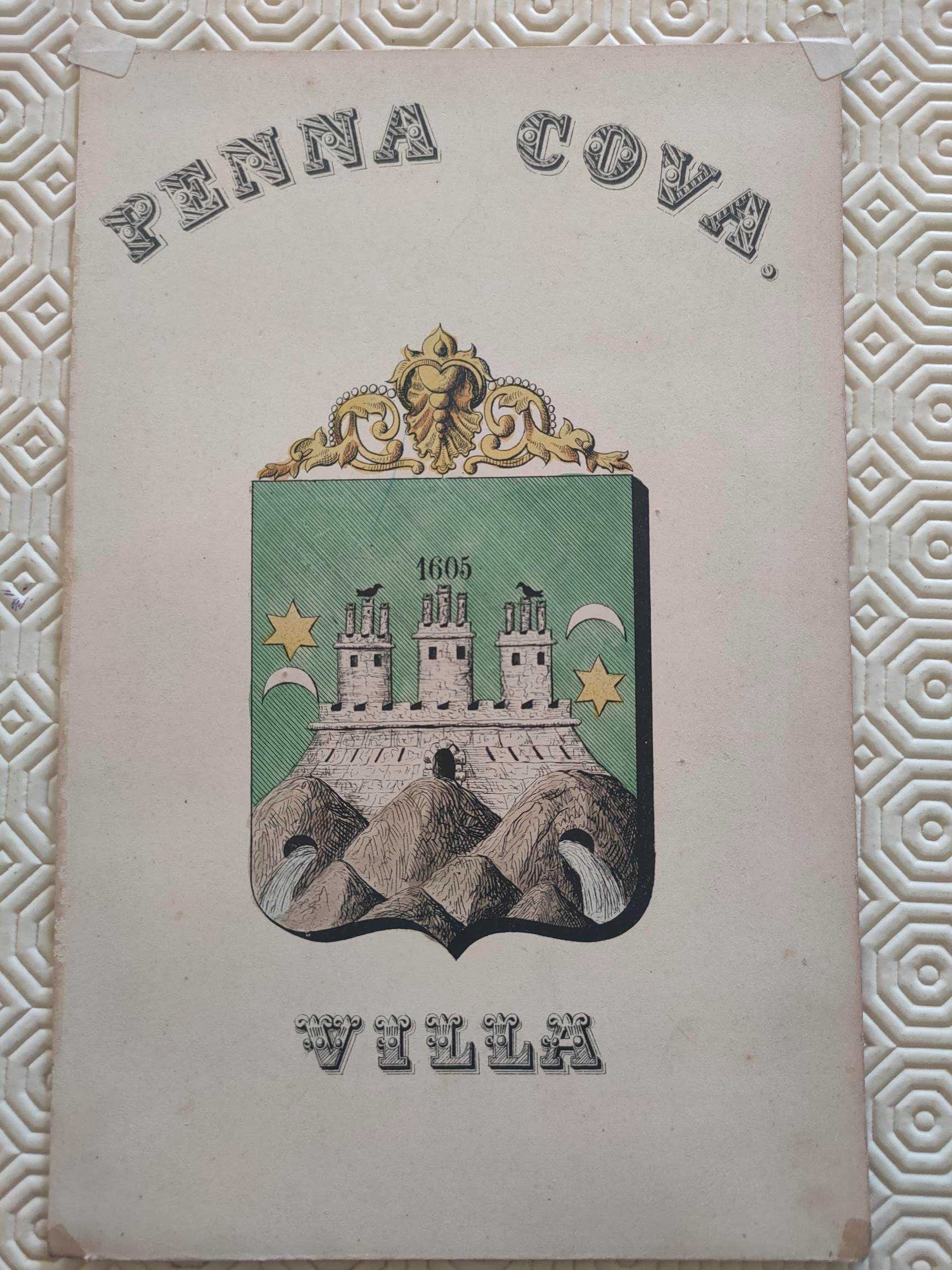 Gravuras de brasões de vilas de Portugal