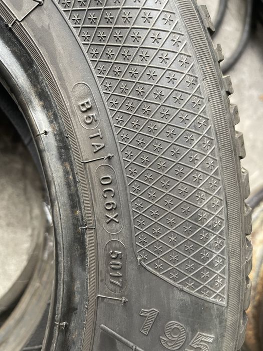 Шины 195/65 R15 Kliber б/у пара зима 6-6,5мм U6
