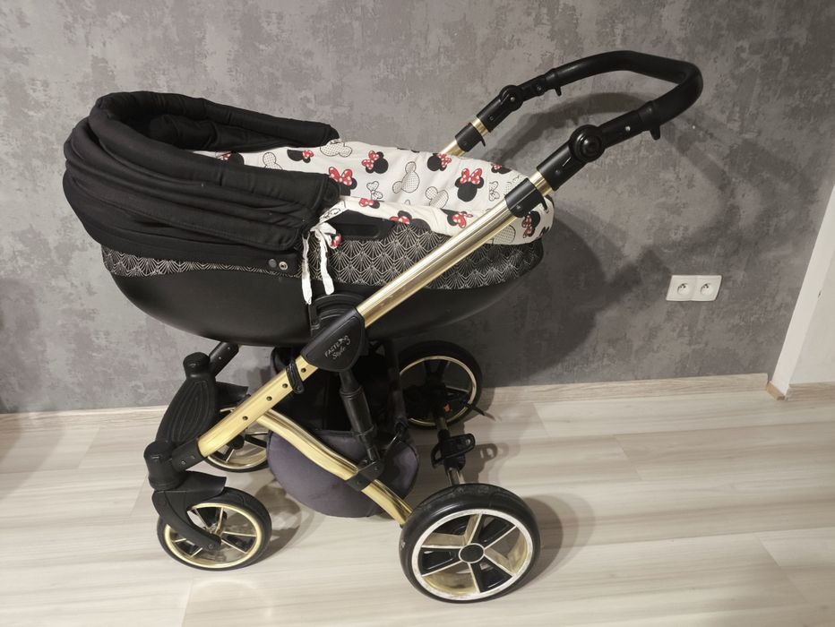 Wózek Baby Merc Faster 3 czarno złoty