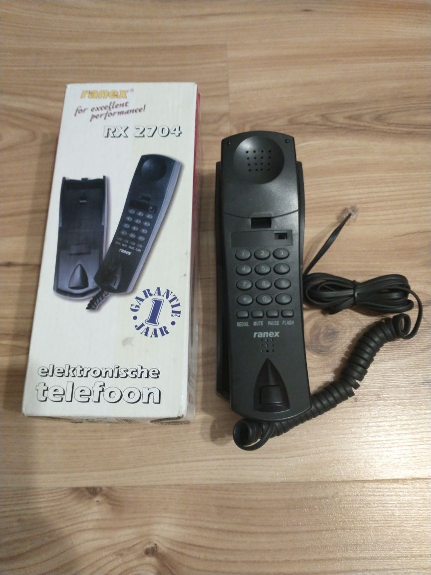 NOWY Telefon stacjonarny przewodowy RANEX RX 2704