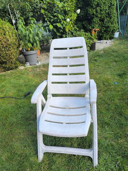 Krzesło ogrodowe na balkon taras MASYWNE Rozkładane składane
