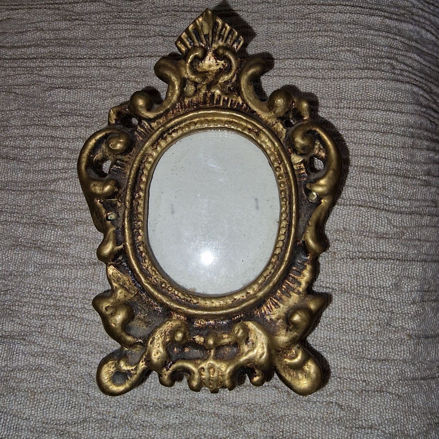 Moldura Oval em bronze antiga