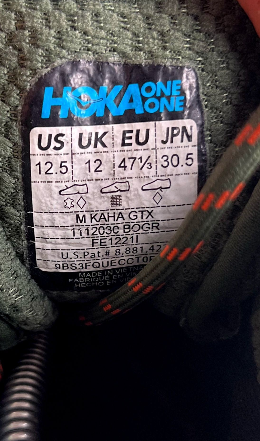 Ботинки Hoka One One Kaha Gore-Tex 47 Размер