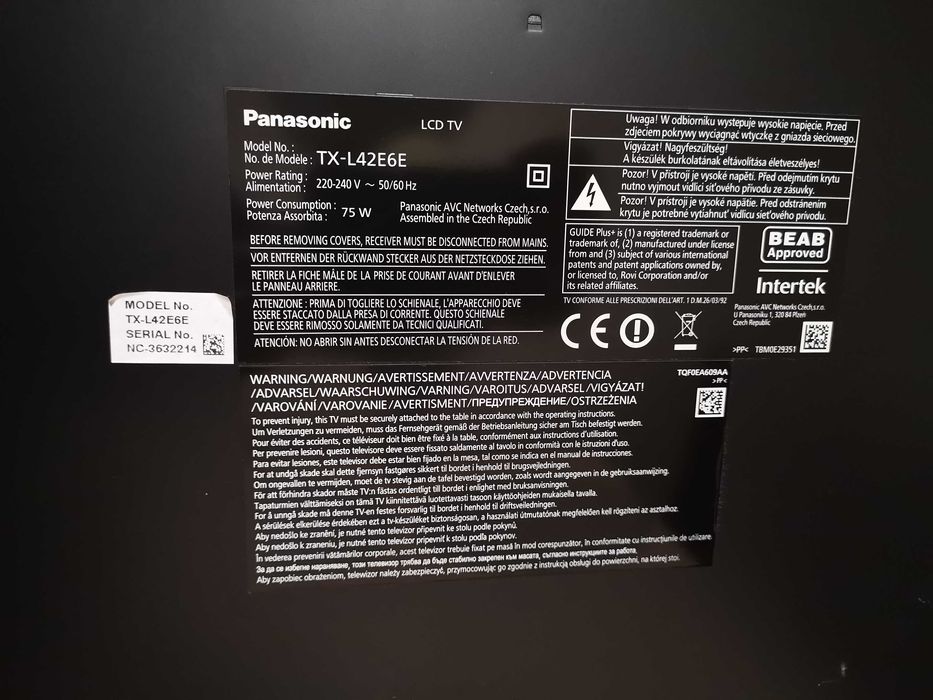 Panasonic TX-L42E6E