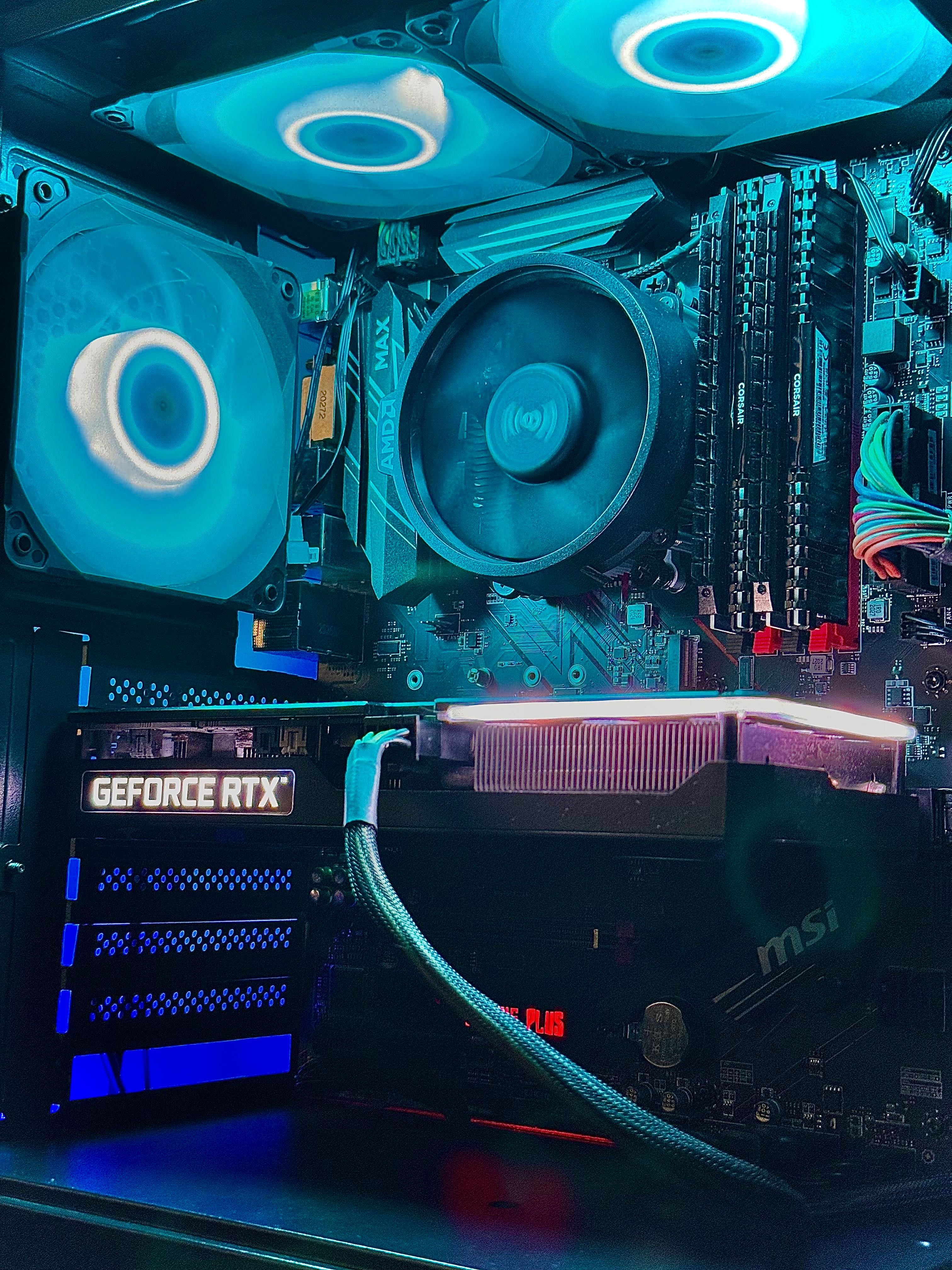 !PROMKA! RTX 3060 TI RYZEN 5 ARGB komputer gier ssd rx fortnite lol