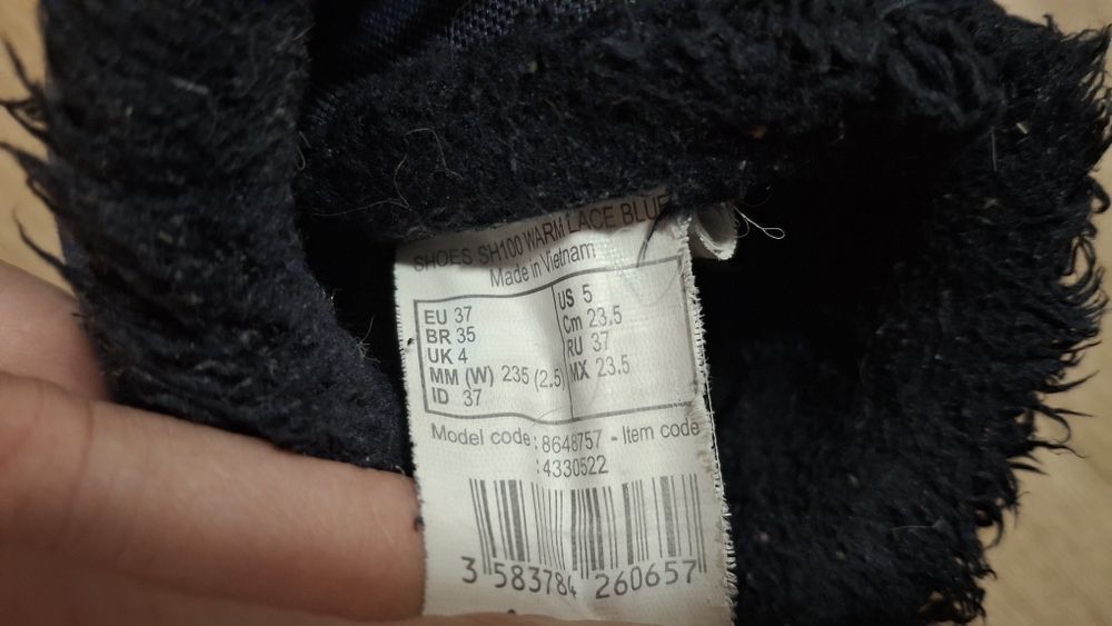 Buty zimowe Decathlon rozm.37