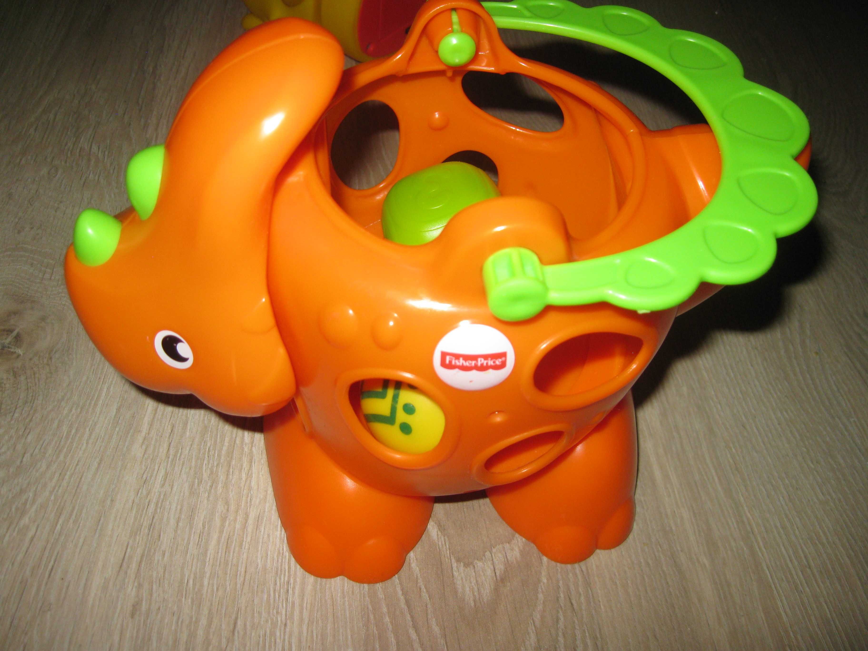 Fisher Price wesoły dinozaur 12 ms+