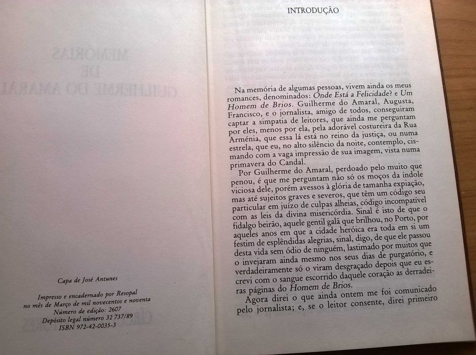 Memórias de Guilherme do Amaral - Camilo Castelo Branco