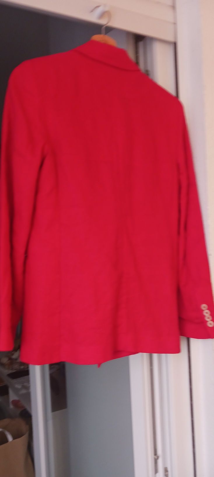 Fato linho,usado algumas vezes, 35€. Tamanho 36-38