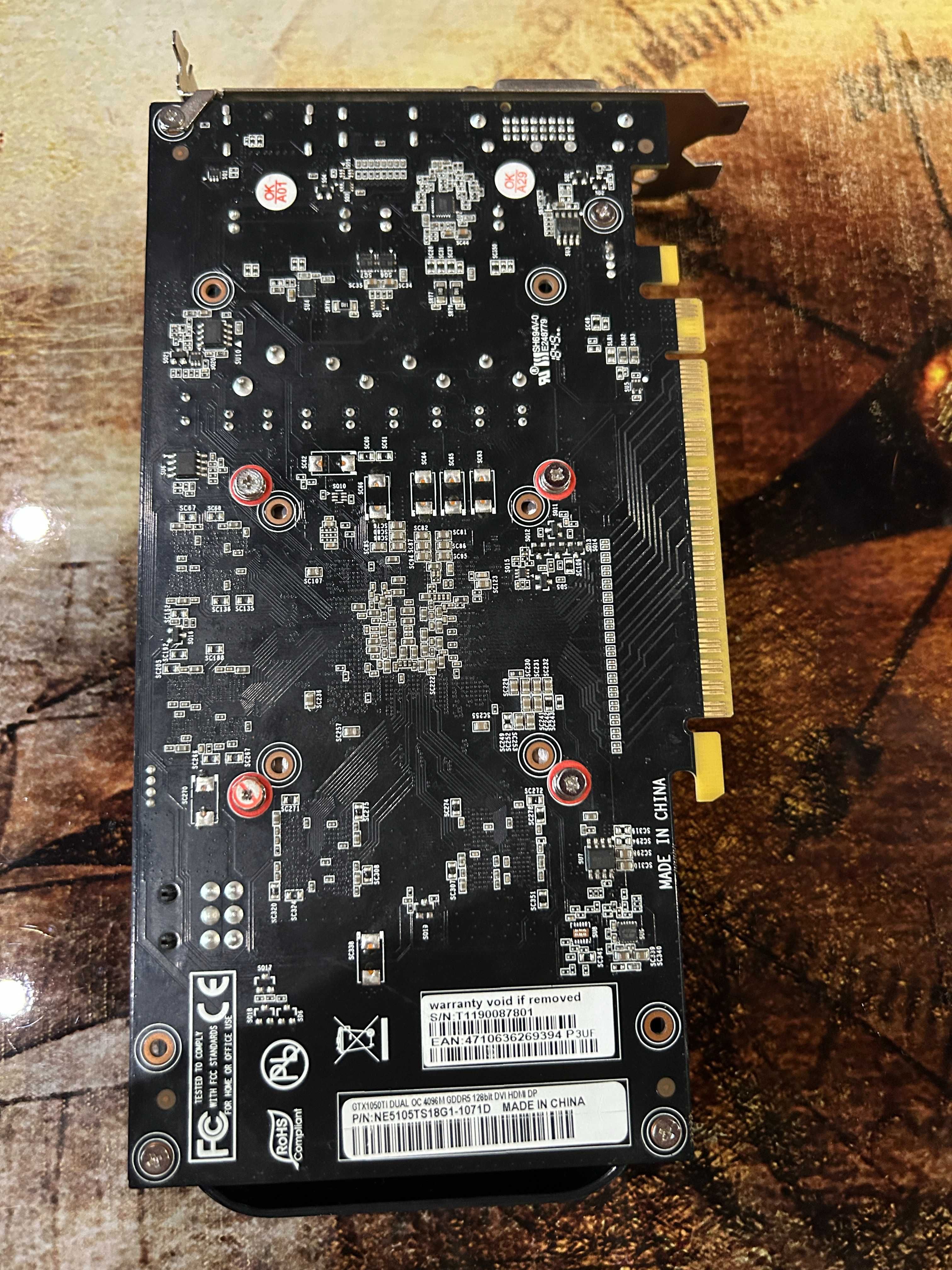 Відеокарта Palit GTX 1050Ti 4Gb