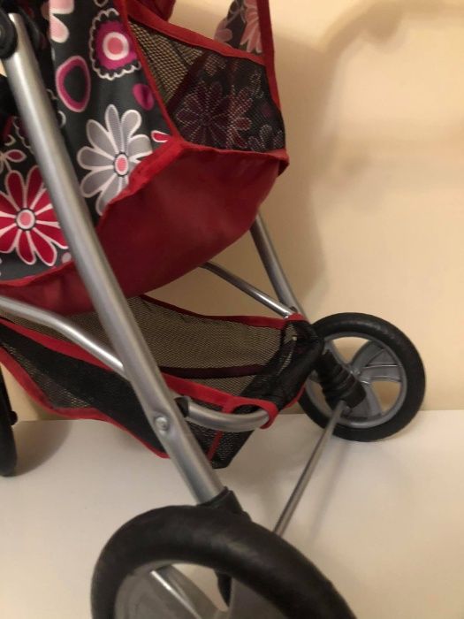 wózek dla lalek spacerówka na trzech kołach