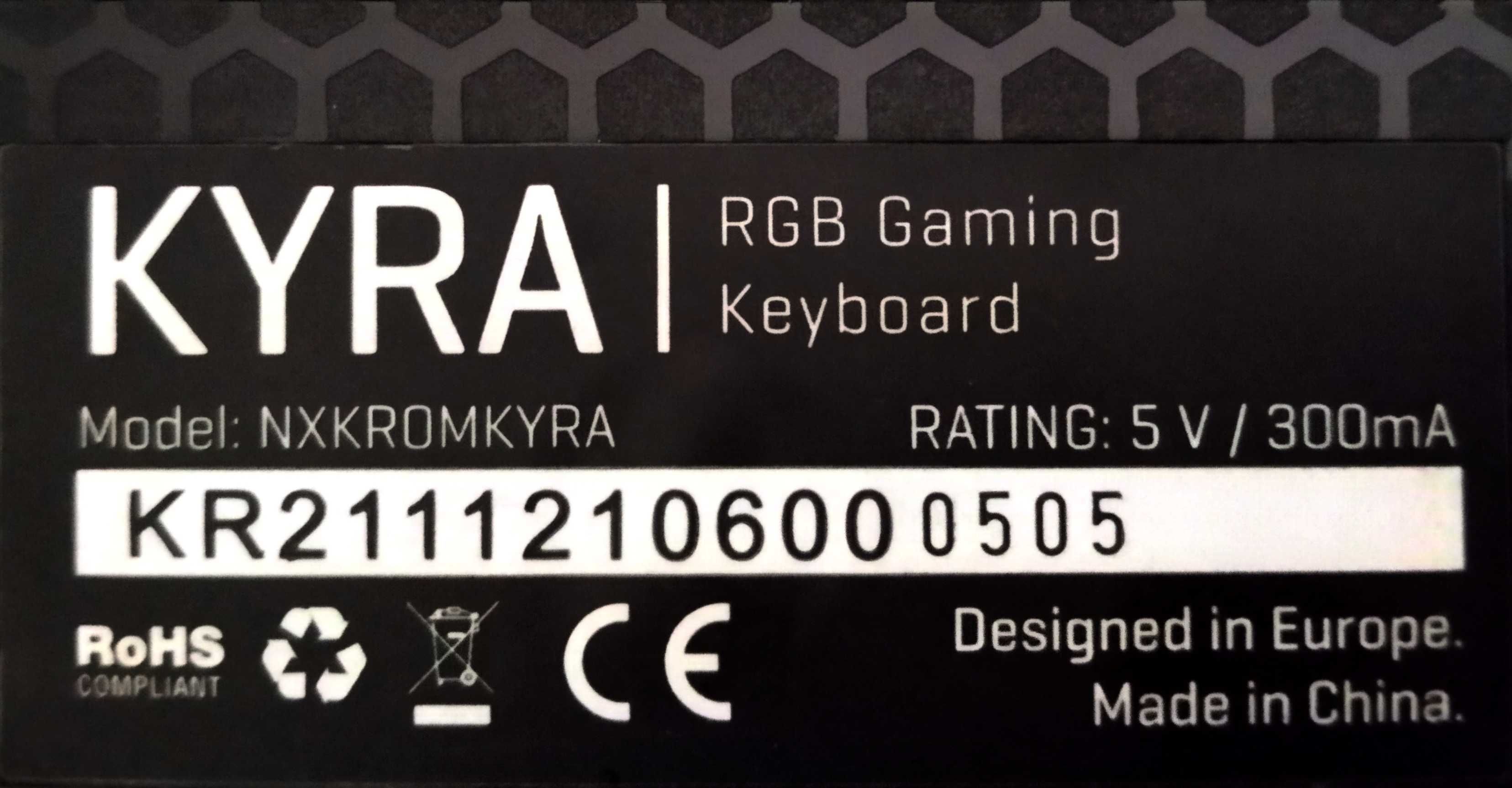 Teclado Gaming Nox Krom Kyra como novo