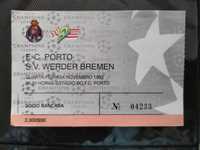 Bilhete Porto Vs S.V. WERDER BREMEN