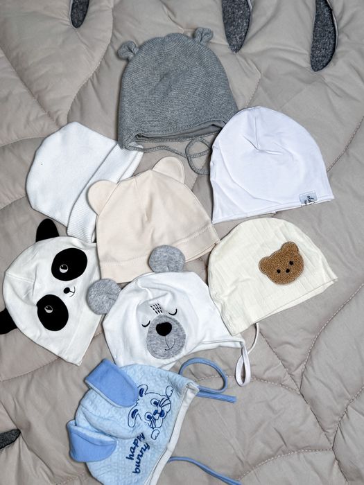 Шапочки, шапки для немовлят 0-3