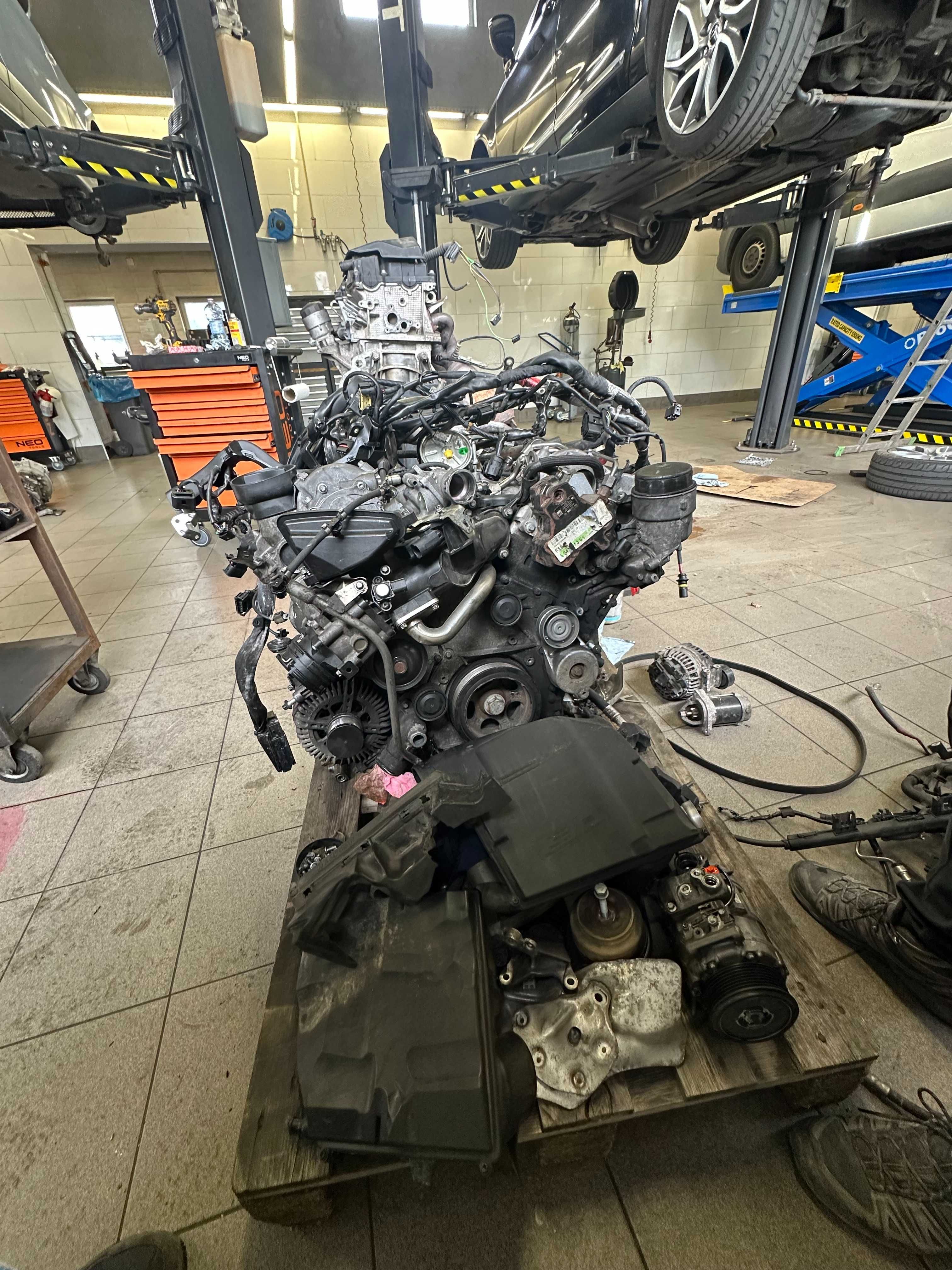 Uszkodzony silnik Mercedes ML