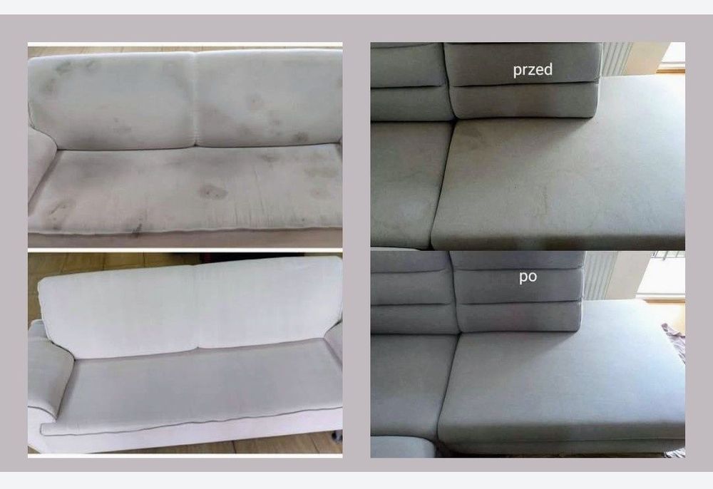 Pranie tapicerki meblowej narożniki sofy kanapy pufy fotele