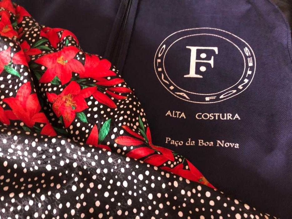 Vestido e Casaco em seda