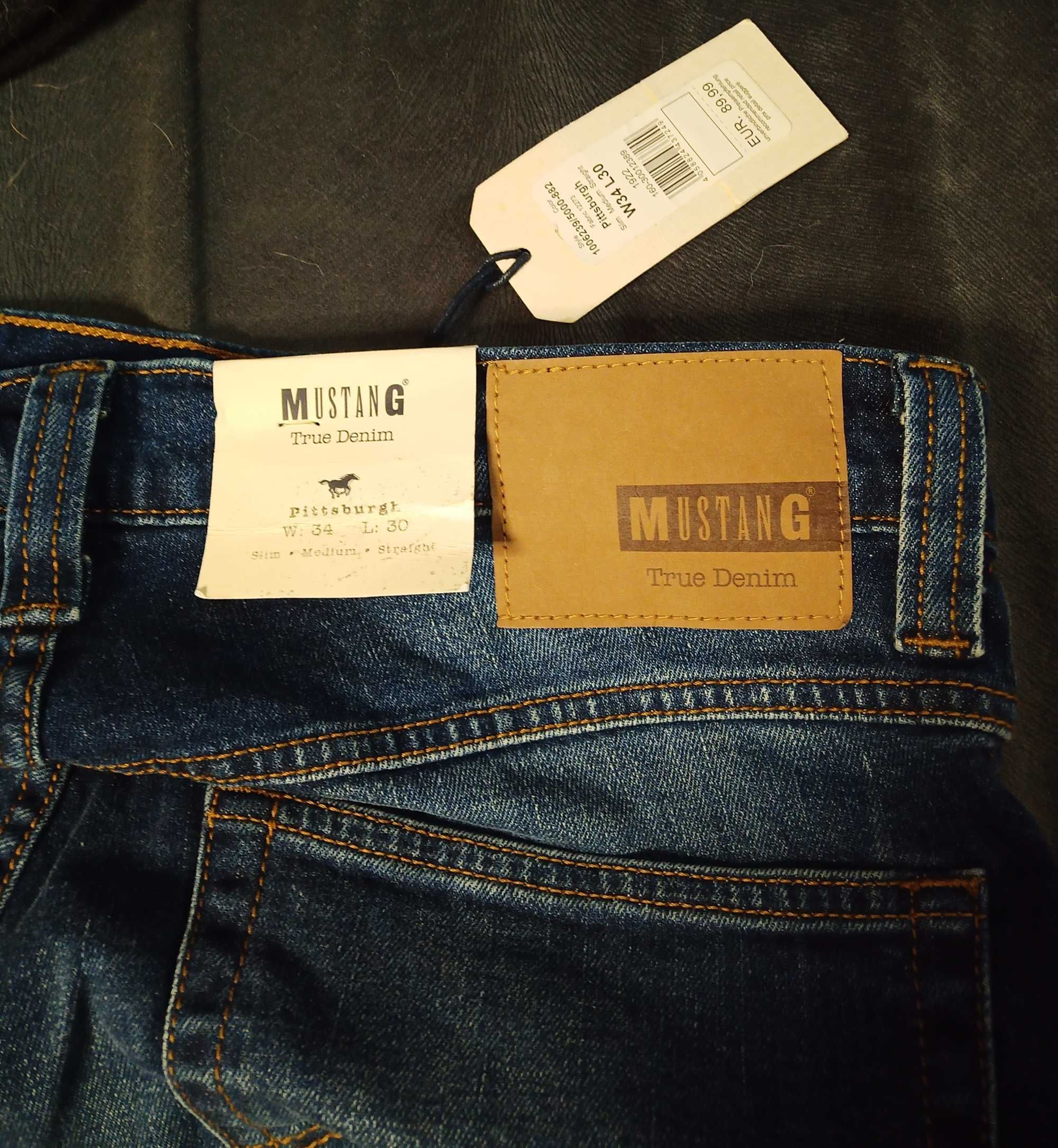 Spodnie yeans MUSTANG TRUE DENIM Oryginal, roz. W34 L30