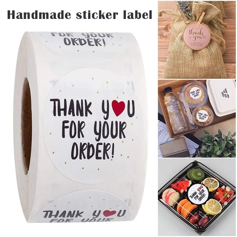 Наклейки, стікери Thank You Hand Made, Хенд Мейд,