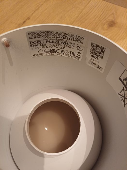 Lampa sufitowa Nowodvorski POINT PLEXI white